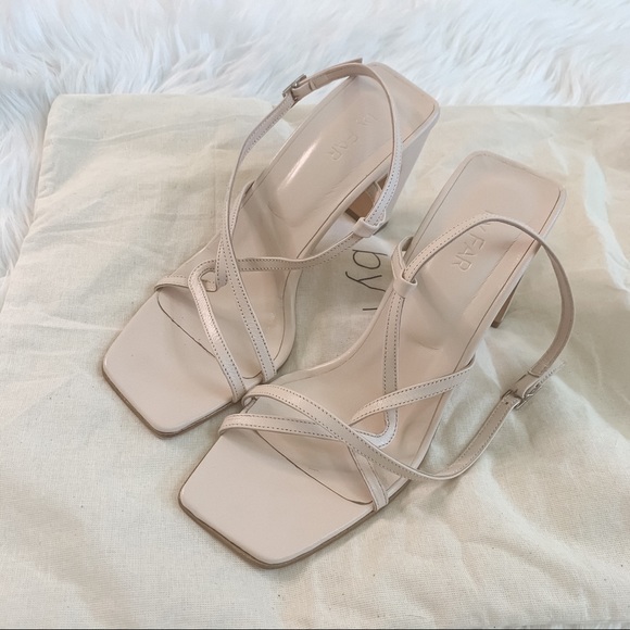 BY FAR Shoes - By Far Leather Slingback Carrie sandal